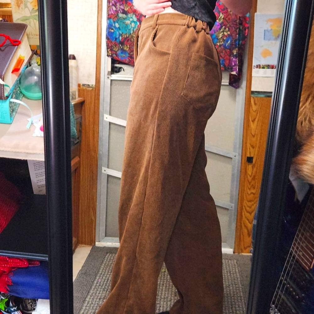 VELVET SLACKS - Picture 3 of 5